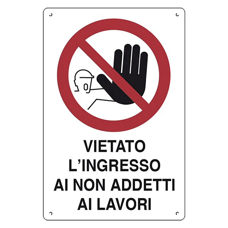 Hete Deal CARTELLO VIETATO LINGRESSO AI NON ADDETTI AI LAVORI cm 40 x 60 Q.TA 10