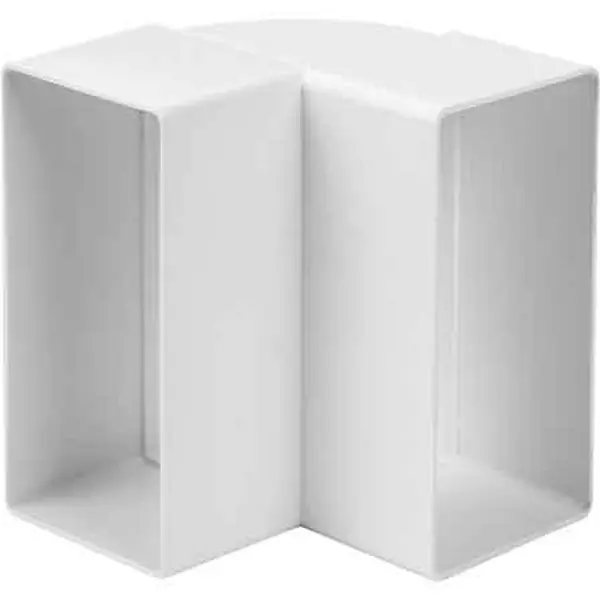 CURVA PIATTA VERTICALE PER TUBO RETTANGOLARE 110x55 mm Direct Verzonden