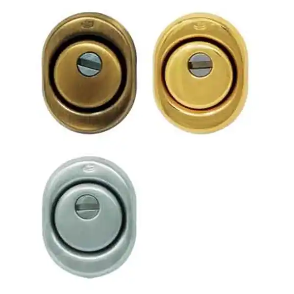 Beperkt Aanbod DEFENDER PER PORTE BLINDATE ‘325C‘ CIPIERRE h 18 mm - Colore Ottone lucido