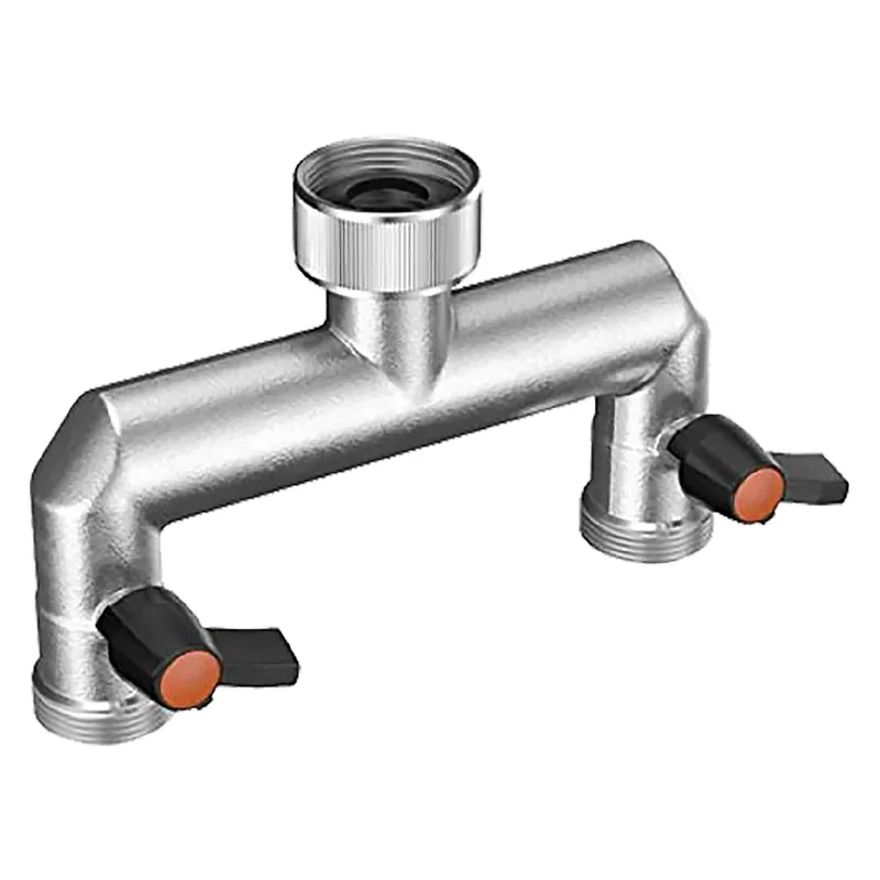 DERIVAZIONE IN METALLO A DUE VIE Art. 9601 - 3/4 blister Snelle Levering