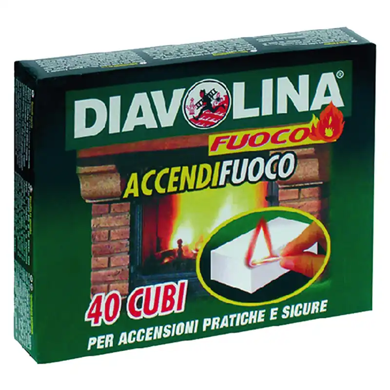Dagaanbieding DIAVOLINA ACCENDIFUOCO 40 cubi - art. 15300 Q.TA 24