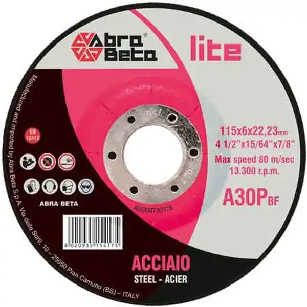 DISCO DA SBAVO PER FERRO ABRA BETA Ø 230x6,4 mm Nu Kopen