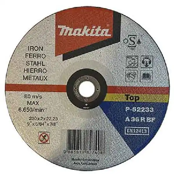 DISCO DA TAGLIO PER FERRO MAKITA Ø 230x3,2 mm - Confezione 50 pezzi Betrouwbaar