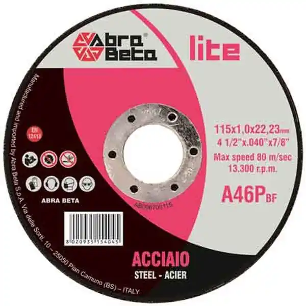 DISCO DA TAGLIO PER FERRO SOTTILE ABRA BETA Ø 76x1,0 mm Q.TA 50 Populair