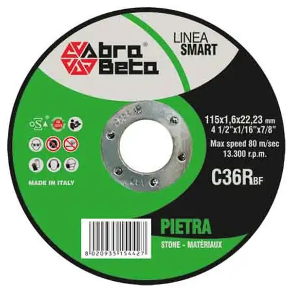 DISCO DA TAGLIO PER MARMO SOTTILE ABRA BETA Ø 115x1,6 mm Gratis Retour