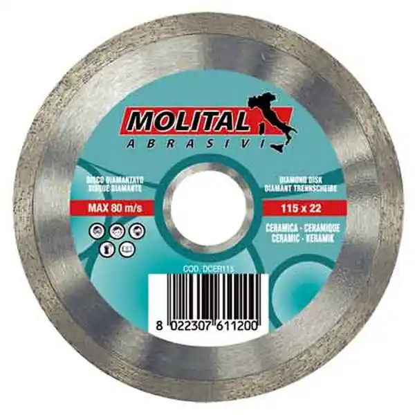 DISCO DIAMANTATO ‘CERAMICA‘ MOLITAL Ø 115 mm Snelle Levering