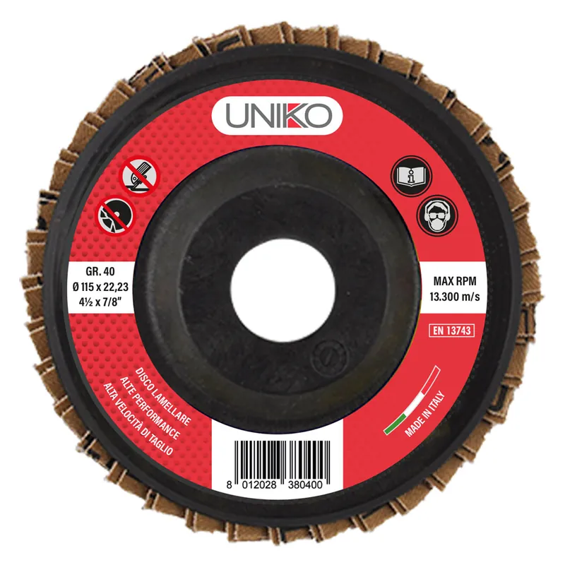 Rechtstreeks Van De Fabrikant DISCO LAMELLARE PER FERRO ø 115 gr. 80 Q.TA 10