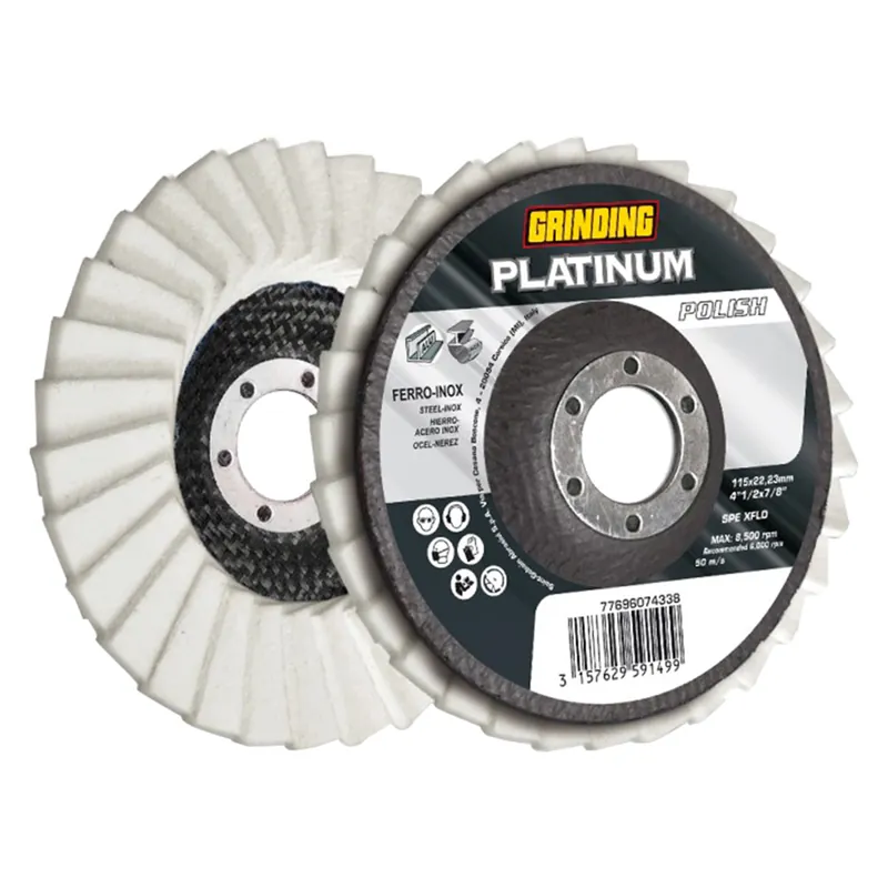 Actieprijs DISCO LAMELLARE PLATINUM POLISH PER FERRO/INOX ø 115 x 22,23 mm Q.TA 10