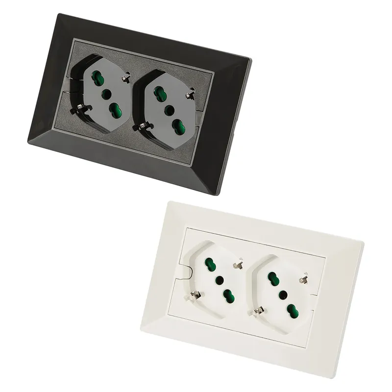 Aanbieding DOPPIA PRESA INCASSO PER SCATOLA SERIE OPERA PLUS colore bianco