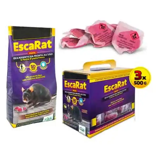 Uitverkoop ESCA TOPICIDA IN PASTA ‘ESCARAT‘ 1,5 Kg (Scatola 3x500gr)