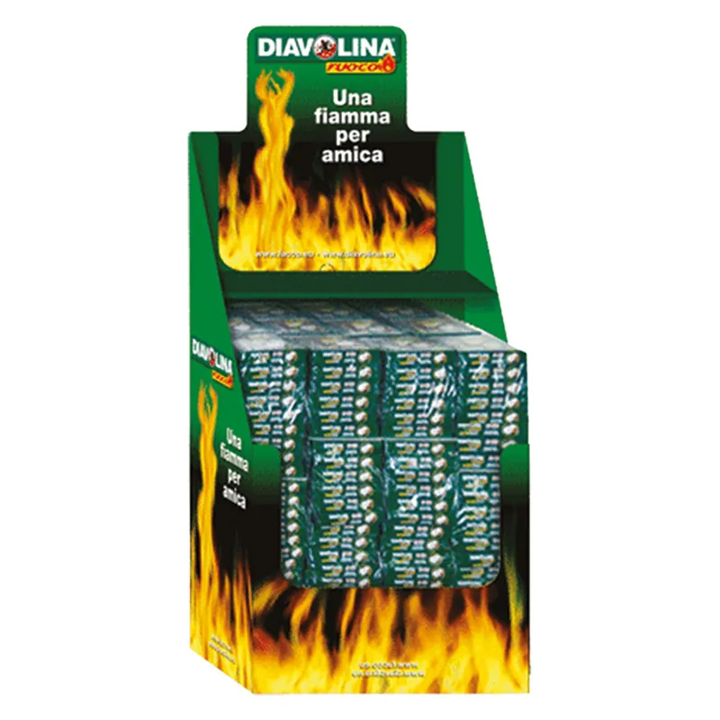ESPOSITORE DA TERRA DIAVOLINA ACCENDIFUOCO 40 CUBI 270 cf. cm.41 x 59,5 x h.127 Fabrieksprijs