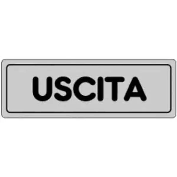 Beperkt Aanbod ETICHETTA ‘USCITA‘ 15x15 cm Q.TA 10