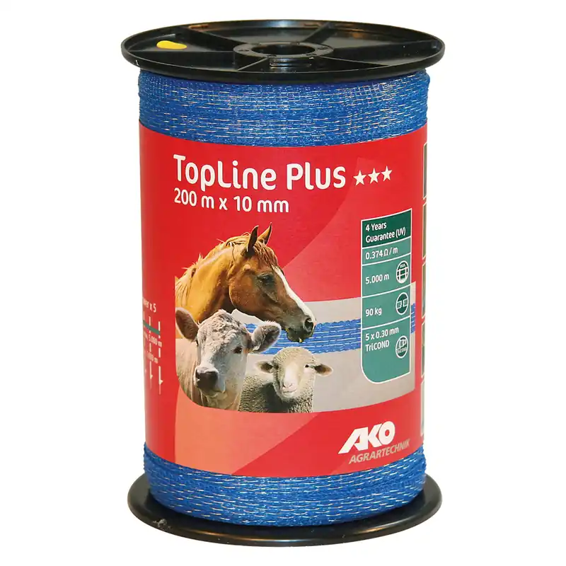 Premium FETTUCCIA ELETTRICA H 10 mm - 5 fili - mt. 200 blu