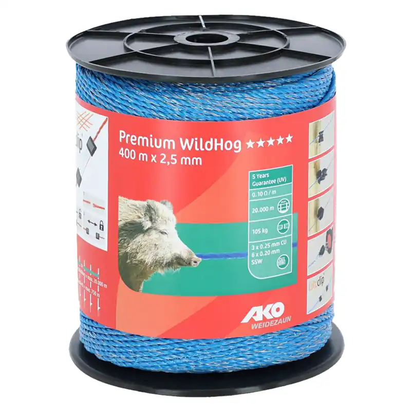 Alleen Vandaag FILO ELETTRIFICATO TONDO PER RECINTO PREMIUM WILDHOG mt. 400
