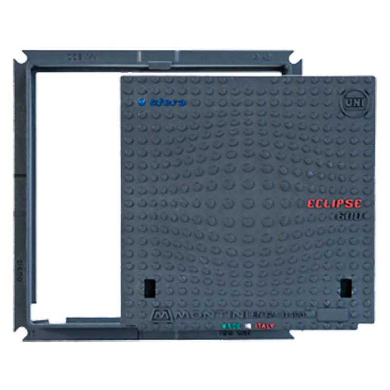 CHIUSINO IN GHISA CLASSE D400 ECLIPSE - 80 x 80 - Kg 76 Op = Op