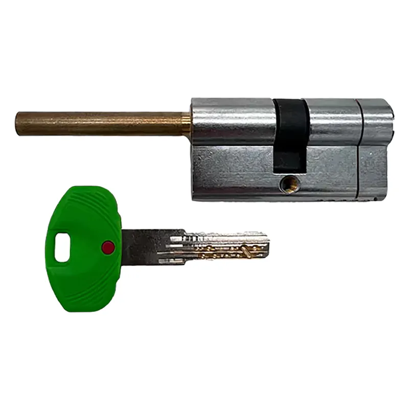 Laatste Kans CILINDRO PROFILATO PER POMOLO SERIE EVO K22 mm 26+10+46 = 82 (31+51) cromo satinato
