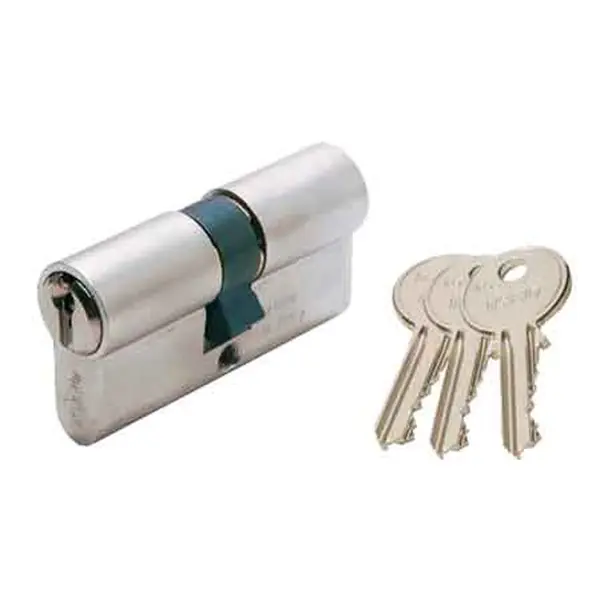 CILINDRO SAGOMATO A DOPPIO PROFILO NICHELATO ‘F5‘ ISEO 80 mm (35+10+35) Gratis Retour