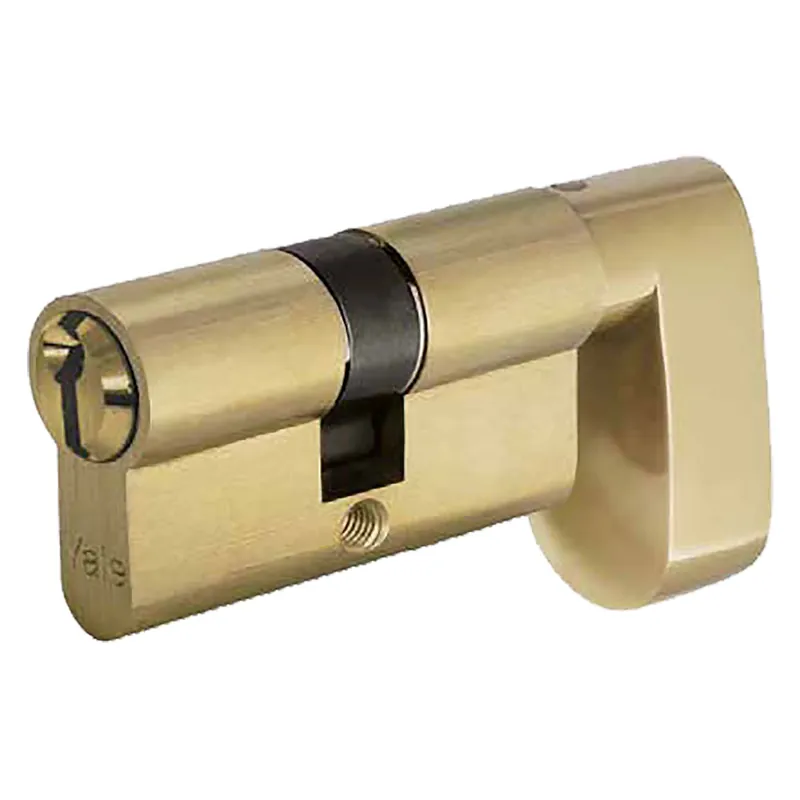 CILINDRO SAGOMATO CON POMOLO A GOCCIA PER PORTE BAGNO mm 26+10+38 = 74 (31+43) ottone Betrouwbaar