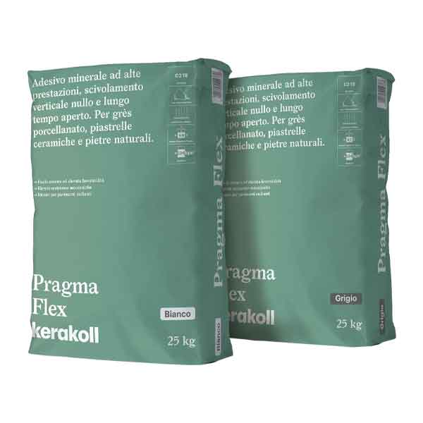 Hete Deal COLLA PER PIASTRELLE ‘PRAGMA FLEX‘ KERAKOLL 25 Kg - Colore Bianco Q.TA 25