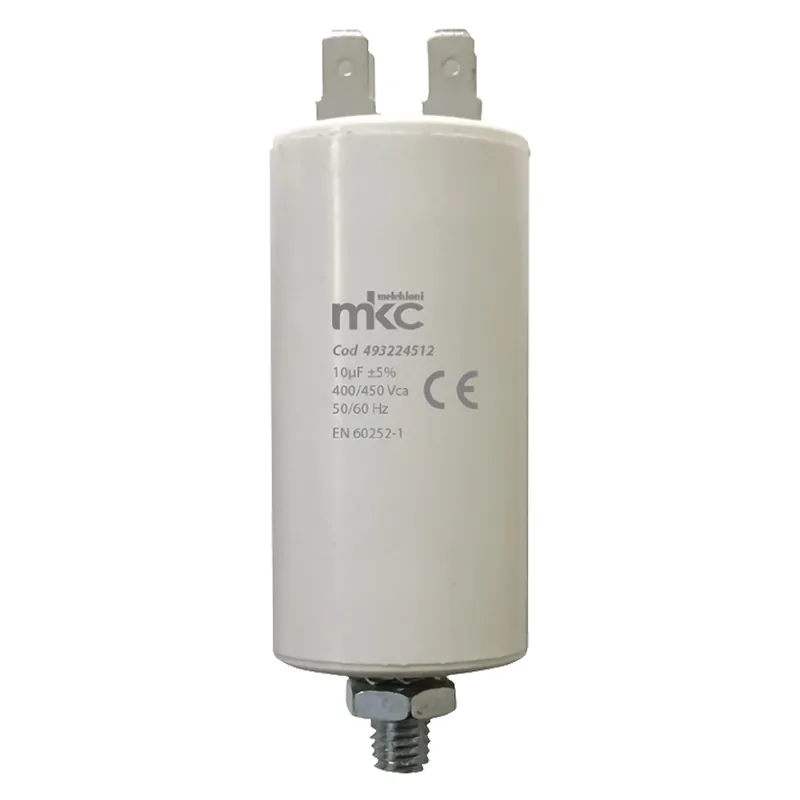 Actieprijs CONDENSATORE DI SPUNTO CON VITE terminale faston 10 UF - 400 / 450 V