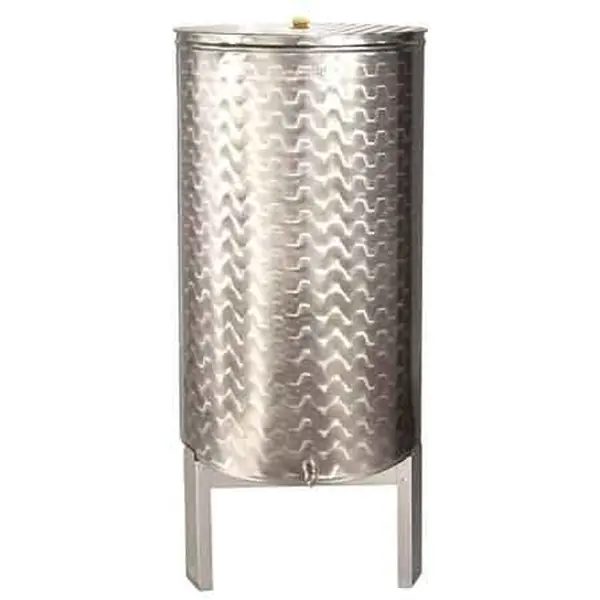 Nieuw CONTENITORE PER ALIMENTI 100 lt - Ø 420 mm x 750h - foro 1/2""