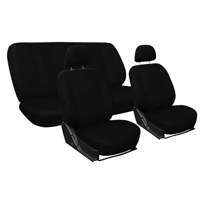 Voordeelprijs COPRISEDILE COTONE NERO set da 9 pezzi - 4 sedili + 5 poggitesta