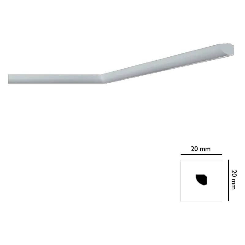 CORNICE DECORATIVA PER SOFFITTO mod. I715 - mm. 20 x 20 x 2 mt Q.TA 180 Betaalbaar