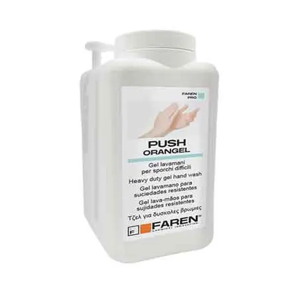 Tijdelijk Beschikbaar CREMA LAVAMANI GEL ABRASIVA ‘PUSH ORANGEL‘ 5000 ml - con dosatore