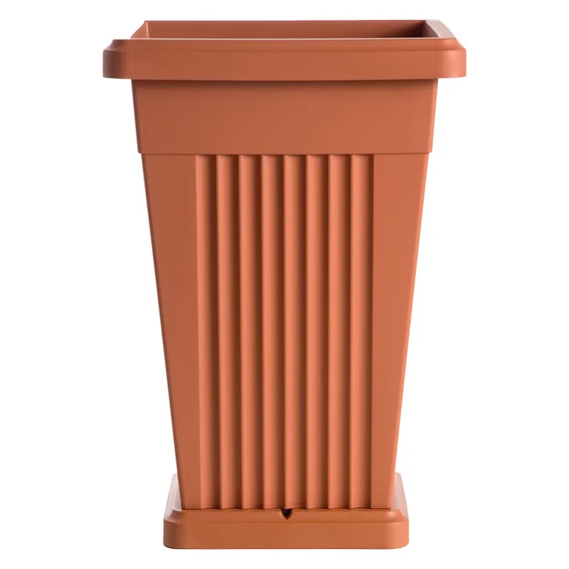 VASO PIRAMIDE cm 40 x 40 x h 59 Lt. 50 bianco Veilige Betaling