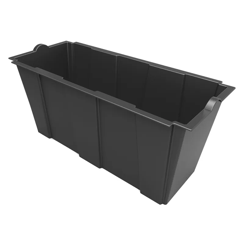 VASO RETTANGOLARE INTERNO PER FIORIERA SEPARE/ARREDO 79 x 35 x h 37 cm lt.63 - antracite Voordeelprijs