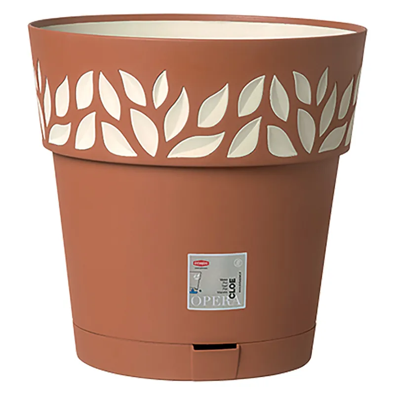 Actieprijs VASO TONDO CLOE Ø 25 x h.25 - greige/grigio quarzo