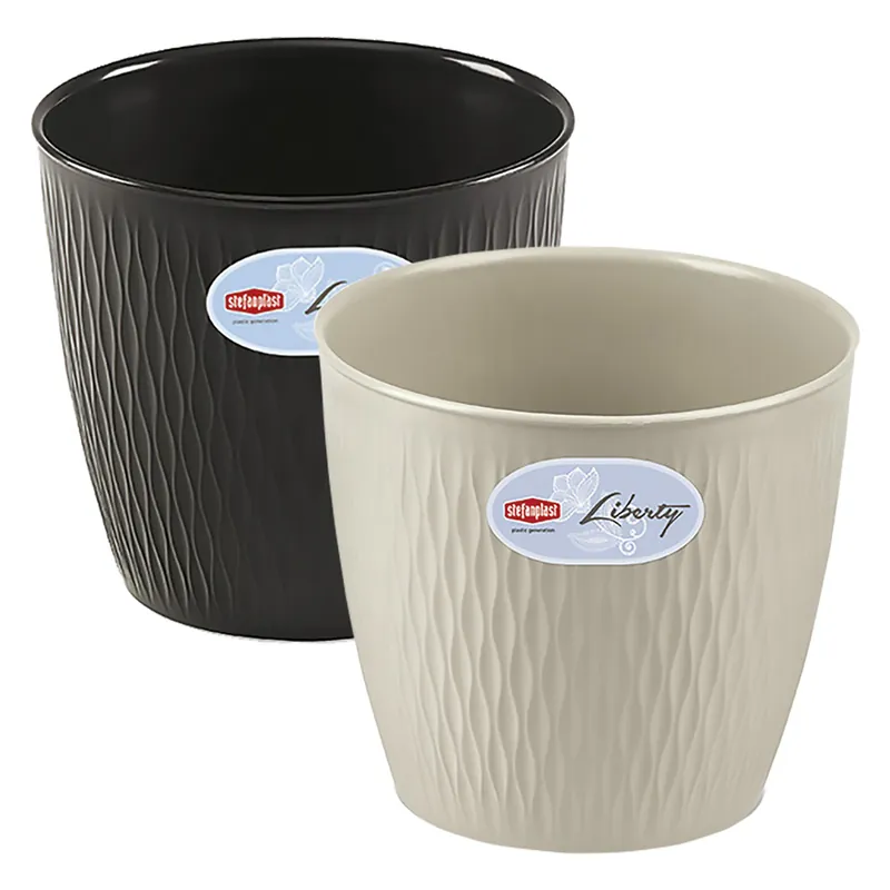 Weekendaanbieding VASO TONDO LIBERTY ø 25 x h.23 - bianco travertino