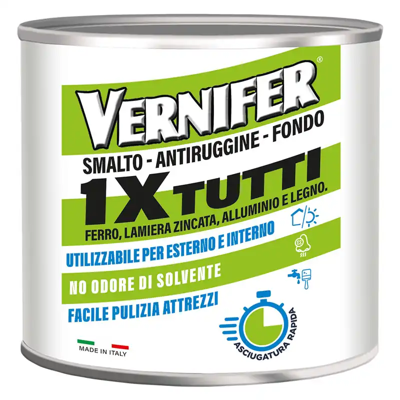 Favoriet VERNICE ANTIRUGGINE ACRILICA VERNIFER 1 X TUTTI Ml. 500 - grigio medio brillante (4607)