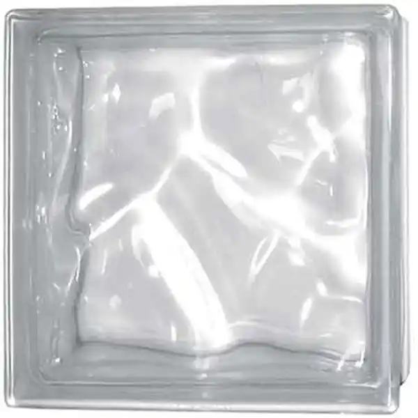 VETROMATTONE ONDULATO TRASPARENTE 19x19x8 cm Q.TA 6 Gereduceerde Prijs