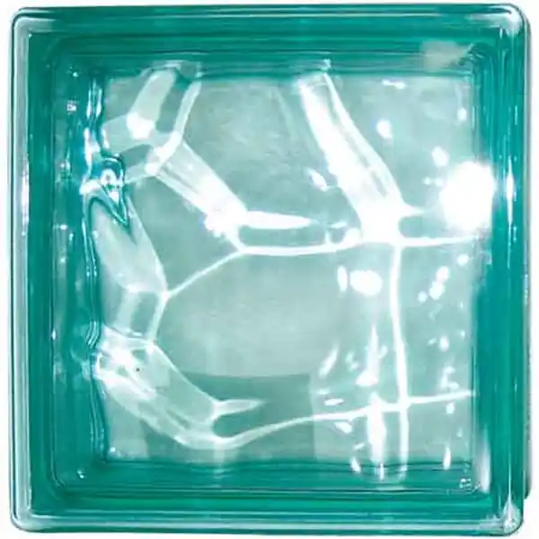 VETROMATTONE ONDULATO VERDE 19x19x8 cm Q.TA 6 Snelle Levering