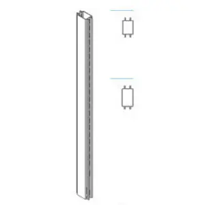 ZAF PIANTANA BIFACC GONDOLA 9XH140CM AVORIO Korting